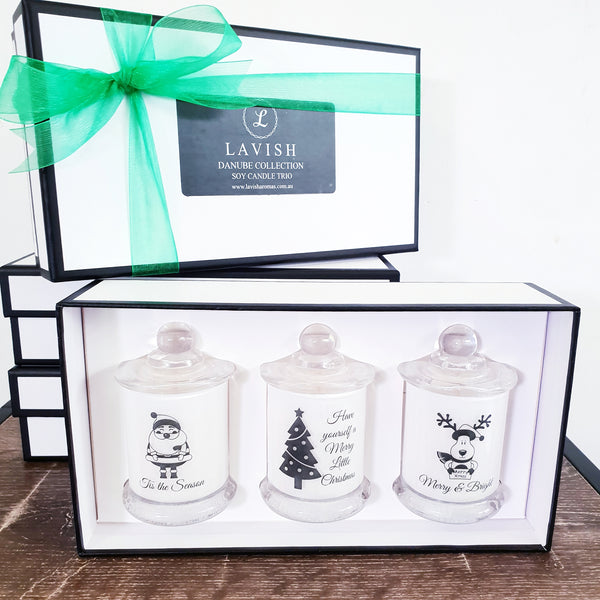 Personalised Small Soy Candle Trio Gift Pack
