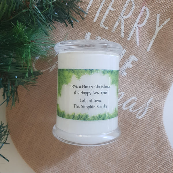 Christmas Personalised Medium Soy Candle