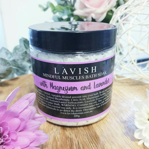 Mindful Muscles Bath Soak with Magnesium and Lavender - 200g