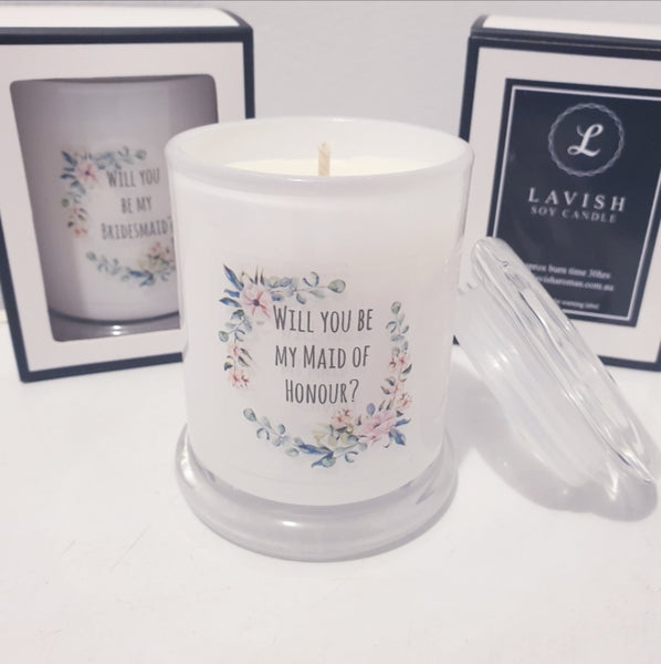 Personalised Medium Soy Candle