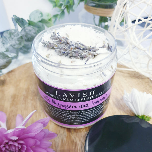 Mindful Muscles Bath Soak with Magnesium and Lavender - 200g