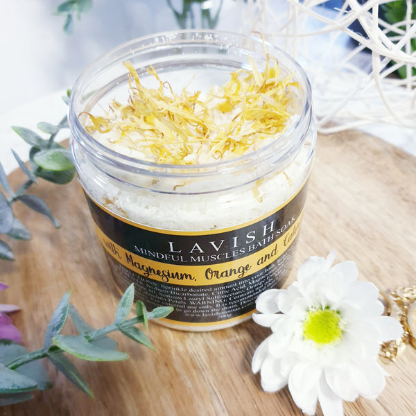 Mindful Muscles Bath Soak with Magnesium, Orange and Calendula - 200g