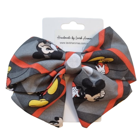 Mickey Mouse Hairbow (Grey)