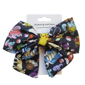 Pokemon Hairbow (black)