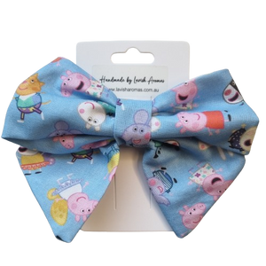 Peppa Pig blue Hairbow