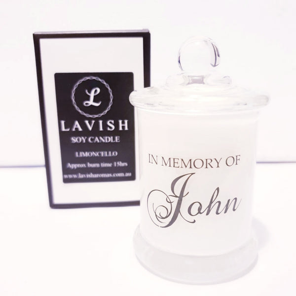 Personalised Small Soy Candle