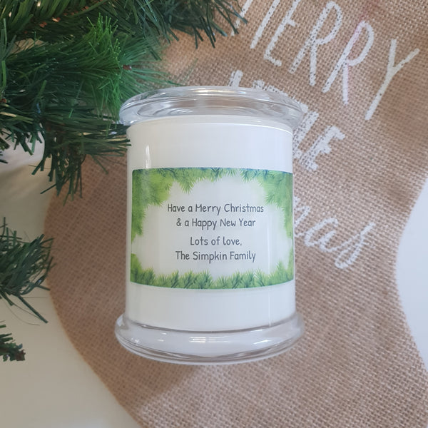 Christmas Personalised Large Soy Candle