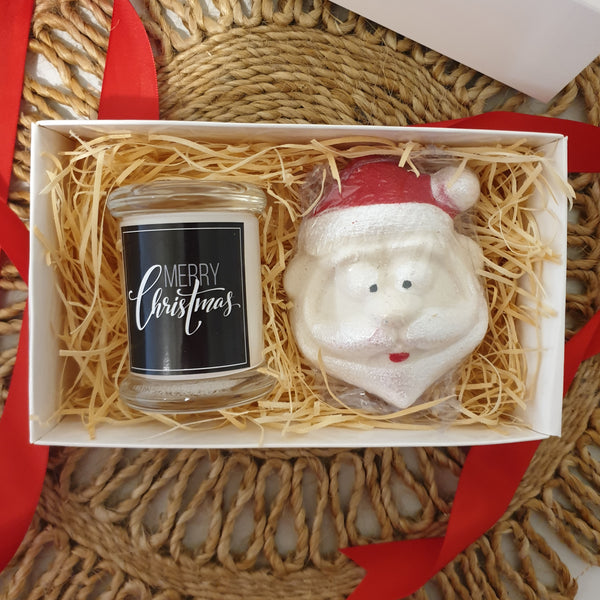 Christmas Candle & Bath Bomb Gift Box