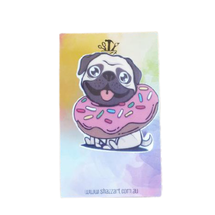 Pug Dog Badge