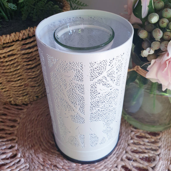 Woodland White Touch Electric Warmer