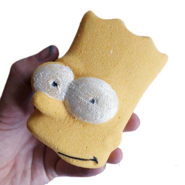 Lemon Scented Bart Simpson Novelty Character Bath Bomb