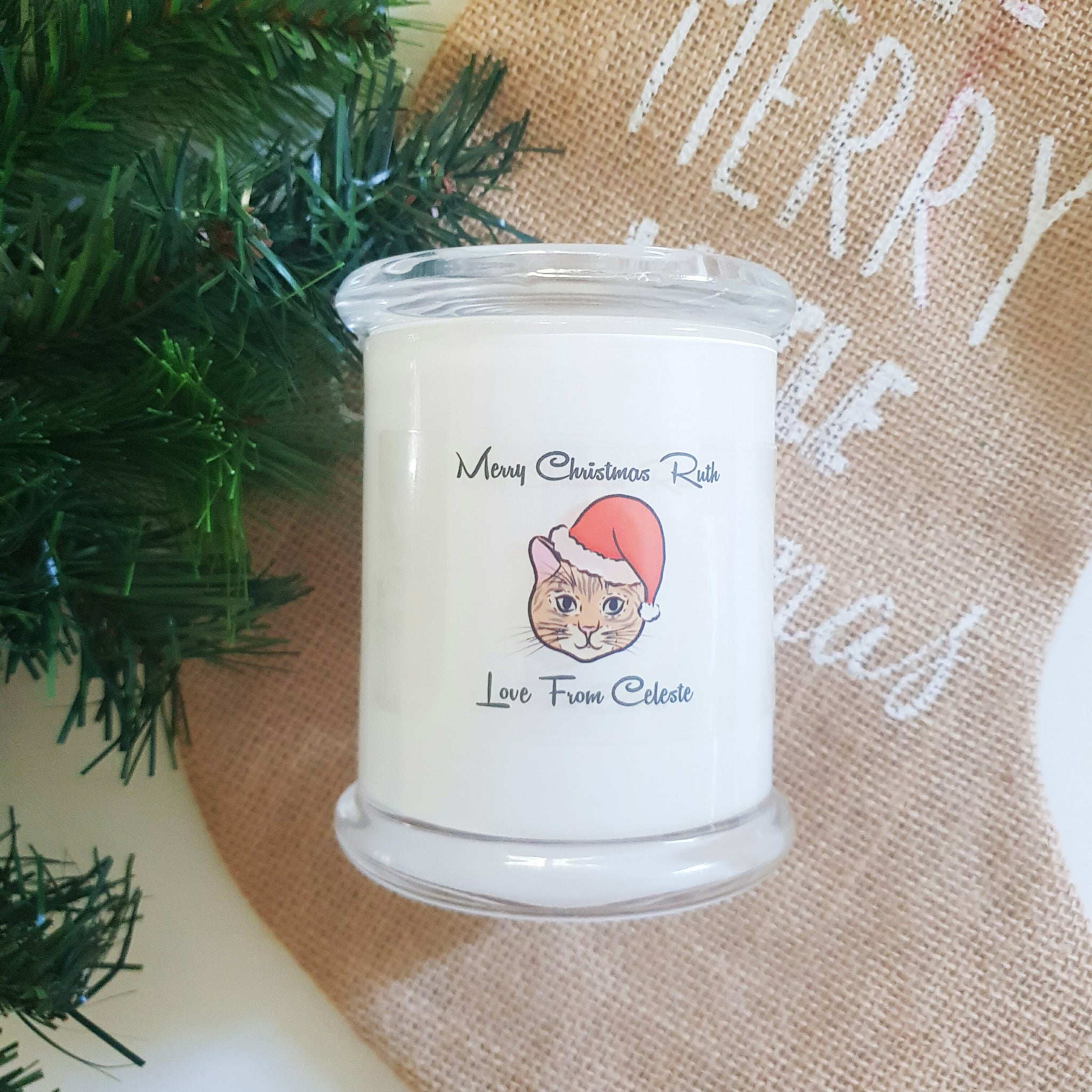 Christmas Personalised Large Soy Candle